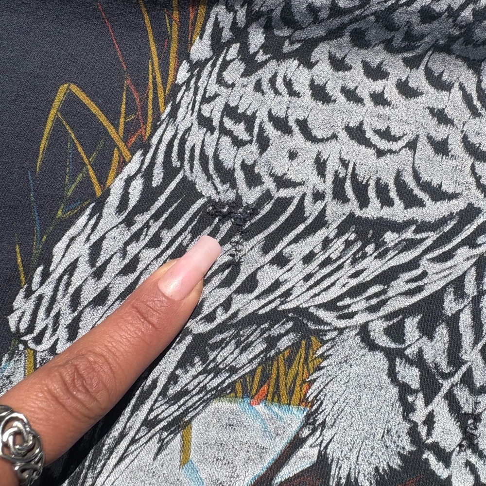 Vintage Snowy Owl Nature Graphic Tshirt - Picture 3 of 5